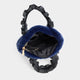 Larsa Faux Fur Wristlet - Midnight Blue