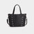 Evelyn Studded Tote - Black