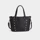 Evelyn Studded Tote - Black