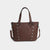 Evelyn Studded Tote - Chocolate
