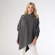 Dylan Sweater Poncho - Charcoal