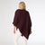 Dylan Sweater Poncho - Merlot