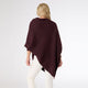 Dylan Sweater Poncho - Merlot
