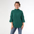 Heavenly-Luxe Short Sleeve Funnel Neck with Button Detail