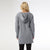Heavenly-Luxe Zip Front Hooded Cardigan with Pockets - Mid Heather Grey