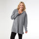 Heavenly-Luxe Zip Front Hooded Cardigan with Pockets - Mid Heather Grey