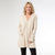 Heavenly-Luxe Zip Front Hooded Cardigan with Pockets - Oatmeal