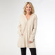 Heavenly-Luxe Zip Front Hooded Cardigan with Pockets - Oatmeal