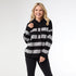 Heavenly-Luxe Stripe Pullover with Hood