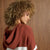 Heavenly-Luxe Stripe Pullover with Hood - Nutmeg/Cream