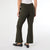 Jasmine Zip Pocket Flare Legging - Olive