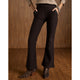 Jasmine Zip Pocket Flare Legging - Espresso
