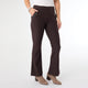 Jasmine Zip Pocket Flare Legging - Espresso