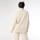 Heavenly-Luxe Cowl Neck with Rib Trim Detail - Oatmeal