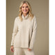 Heavenly-Luxe Cowl Neck with Rib Trim Detail - Black