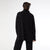 Heavenly-Luxe Cowl Neck with Rib Trim Detail - Black