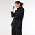 Heavenly-Luxe Cowl Neck with Rib Trim Detail - Black