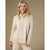 Heavenly-Luxe Cowl Neck with Rib Trim Detail - Mid Heather Grey
