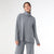 Heavenly-Luxe Cowl Neck with Rib Trim Detail - Mid Heather Grey