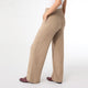 Heavenly-Luxe Wide Leg Bottoms - Beige Heather