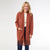 Heavenly-Luxe Mid Length Cardigan with Fringe - Nutmeg