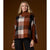 Loren Colorblock Poncho - Nutmeg/Black/Natural