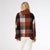 Loren Colorblock Poncho - Nutmeg/Black/Natural