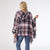 Copacabana Hooded Poncho - Navy/White/Red