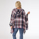Copacabana Hooded Poncho - Navy/White/Red