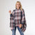 Copacabana Hooded Poncho - Navy/White/Red