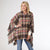 Copacabana Hooded Poncho - Black/Olive/Red