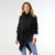 Stephany Turtleneck Poncho - Black