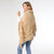 Stephany Turtleneck Poncho - Natural