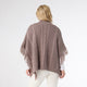 Hayes Cable Knit Poncho - Dusty Plum