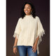 Hayes Cable Knit Poncho - Black