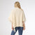 Hayes Cable Knit Poncho - Cream