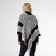 Sansa Poncho - Black/White