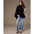 Selina Turtleneck Poncho - Black