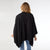 Selina Turtleneck Poncho - Black