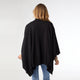 Selina Turtleneck Poncho - Black
