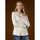 Alexis Super Soft Top with Snap Cuff - Brick