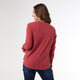 Alexis Super Soft Top with Snap Cuff - Brick