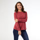 Alexis Super Soft Top with Snap Cuff - Brick
