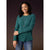 Alexis Super Soft Top with Snap Cuff - Dark Teal