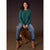 Alexis Super Soft Top with Snap Cuff - Dark Teal