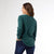 Alexis Super Soft Top with Snap Cuff - Dark Teal