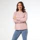 Alexis Super Soft Top with Snap Cuff - Cameo Rose