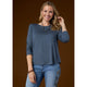 Erin Long Sleeve Tee - Chocolate