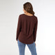 Erin Long Sleeve Tee - Chocolate