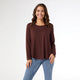 Erin Long Sleeve Tee - Chocolate